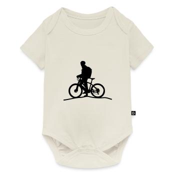 Mountain bike - Baby Premium short-sleeve bodysuit - off white - Front