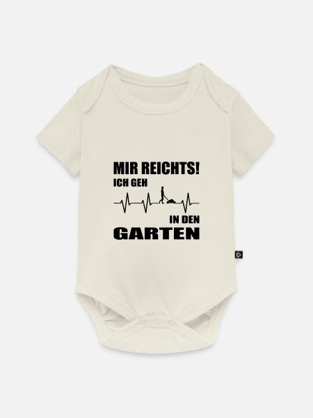 Garten - Baby Premium Kurzarmbody - Naturweiß
