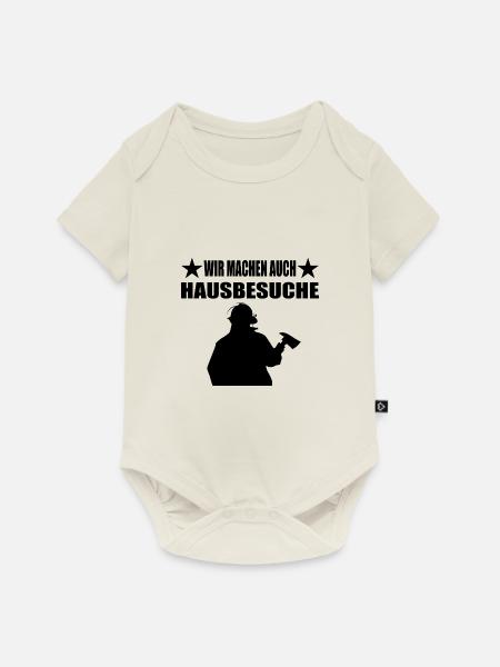 Feuerwehr - Baby Premium Kurzarmbody - Naturweiß