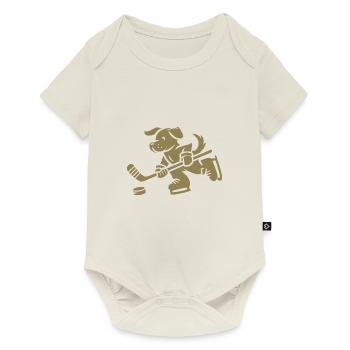 Dog Silhouette Golden Retriever Labrador - Baby Premium short-sleeve bodysuit - off white - Front