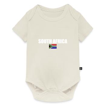 Afrique du Sud Drapeau Afrique du Sud Afrique du Sud - Body à manches courtes Premium Bébé - blanc cassé - Devant