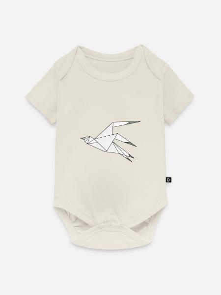 Möwe - Baby Premium Kurzarmbody - Naturweiß