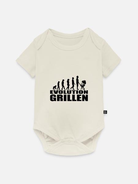 BBQ - Baby Premium Kurzarmbody - Naturweiß