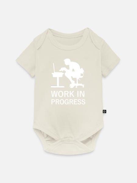 Work in Progress - Baby Premium Kurzarmbody - Naturweiß