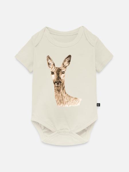 Sarna - Baby Premium Kurzarmbody - Naturweiß
