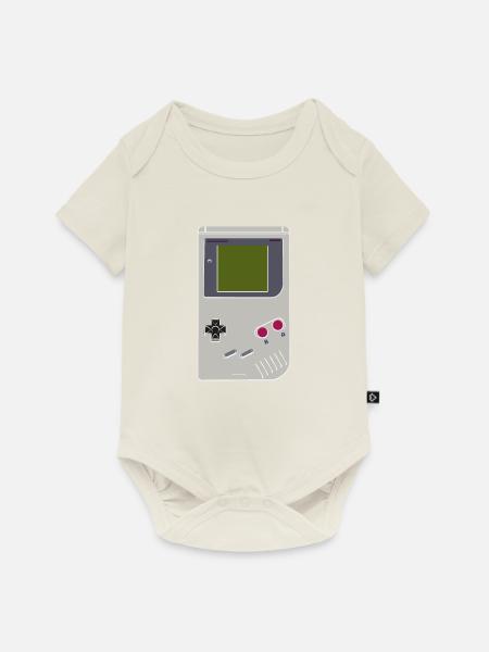 Game Boy - Baby Premium Kurzarmbody - Naturweiß