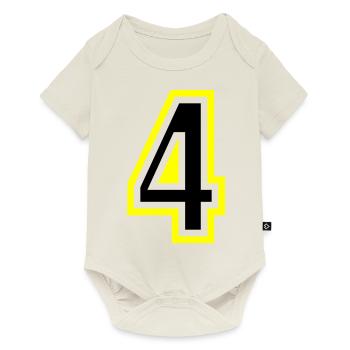 4 Number College - Baby Premium short-sleeve bodysuit - off white - Front