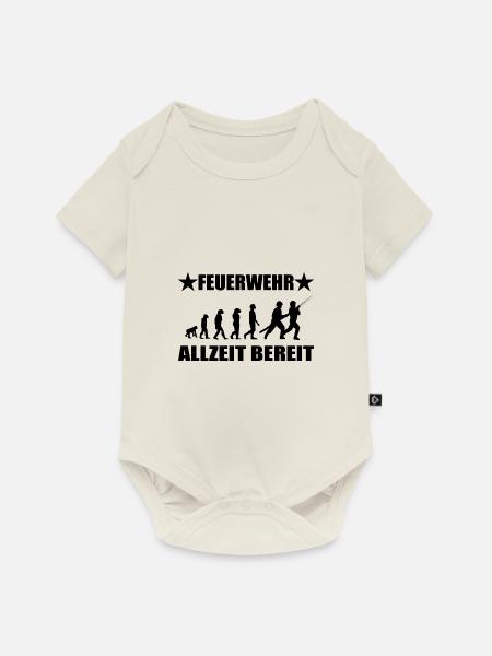 Feuerwehr - Baby Premium Kurzarmbody - Naturweiß