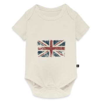 Angleterre - Drapeau anglais - Patrie - Cadeau - Body à manches courtes Premium Bébé - blanc cassé - Devant
