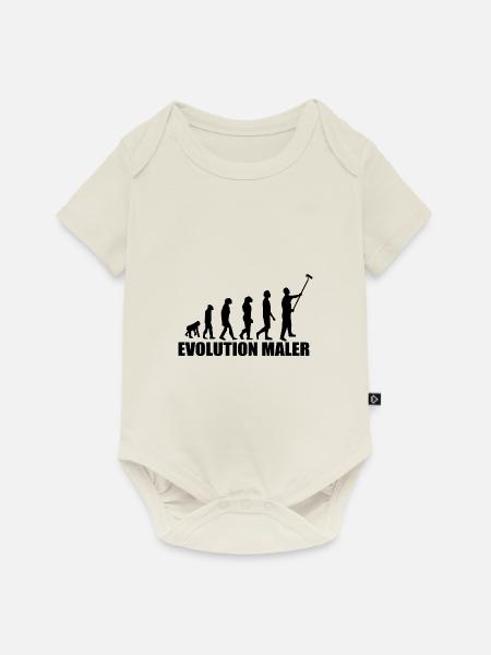 Maler - Baby Premium Kurzarmbody - Naturweiß