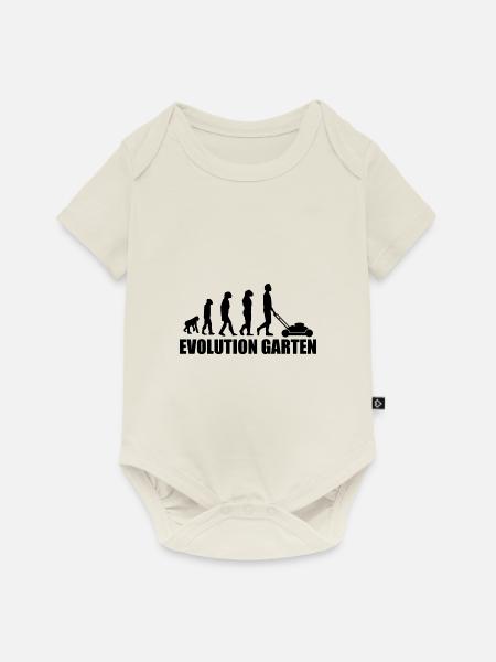 garten - Baby Premium Kurzarmbody - Naturweiß