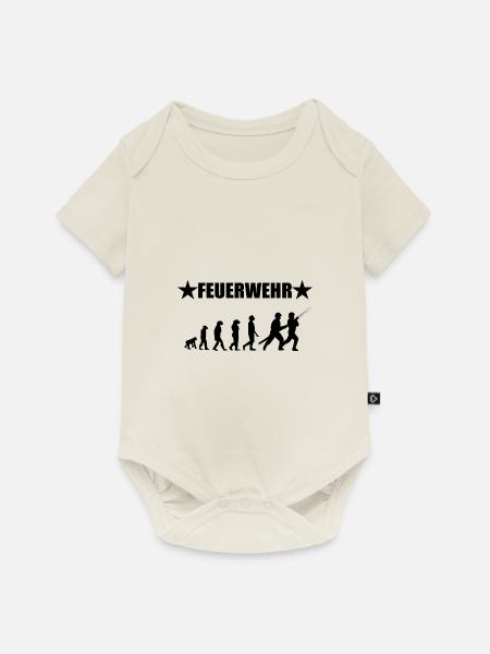 Feuerwehr - Baby Premium Kurzarmbody - Naturweiß