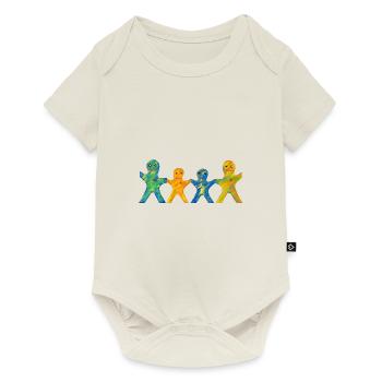 famille - Body à manches courtes Premium Bébé - blanc cassé - Devant