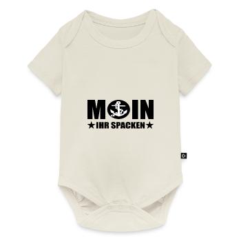 moin - Baby Premium Kurzarmbody - Naturweiß - Vorne