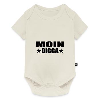 Moin - Baby Premium Kurzarmbody - Naturweiß - Vorne