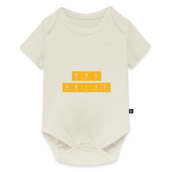 Periodensystem der Elemente Schulbusfahrer - Baby Premium Kurzarmbody - Naturweiß - Vorne