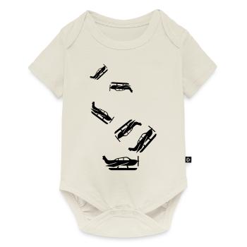 Symbole de l’avion - Body à manches courtes Premium Bébé - blanc cassé - Devant
