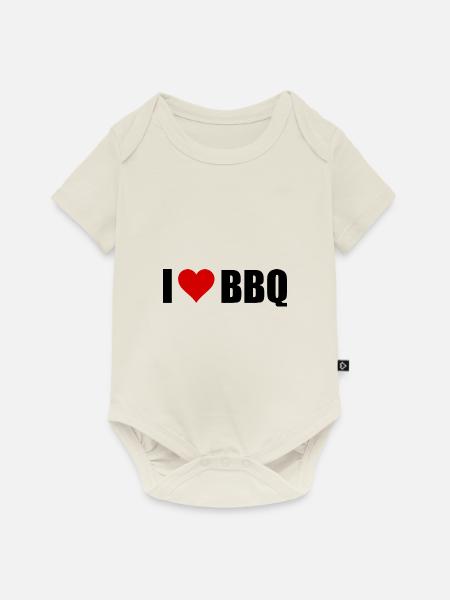 BBQ - Baby Premium Kurzarmbody - Naturweiß
