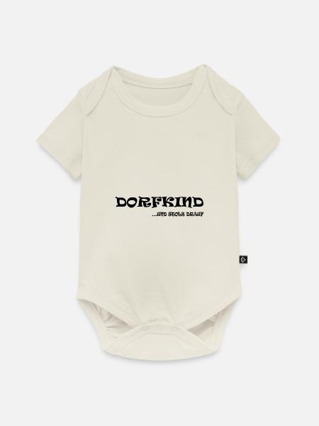 Dorfkind - Baby Premium Kurzarmbody - Naturweiß
