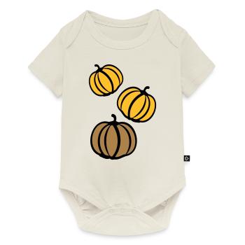 Kürbisse - Baby Premium Kurzarmbody - Naturweiß - Vorne