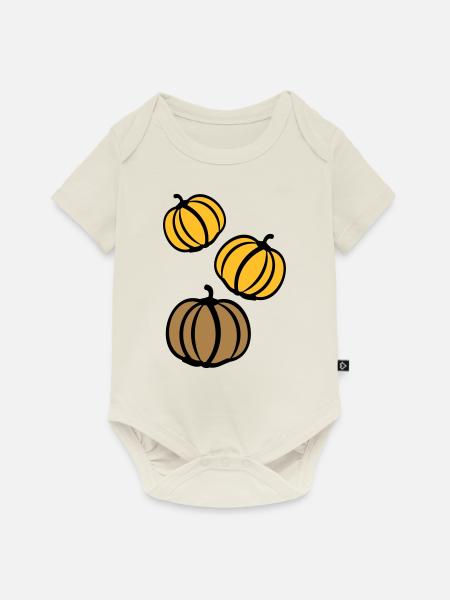 Kürbisse - Baby Premium Kurzarmbody - Naturweiß