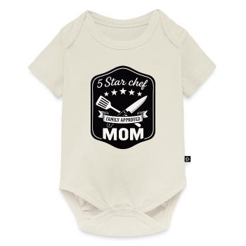 5 Star Cook Mom - Family Kitchen Design - Baby Premium short-sleeve bodysuit - off white - Front