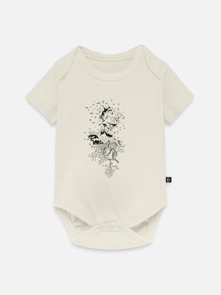 Staub zu Staub - Baby Premium Kurzarmbody - Naturweiß