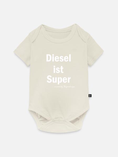 Diesel - Baby Premium Kurzarmbody - Naturweiß