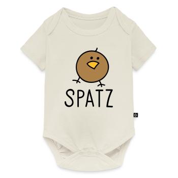 Spatz - Baby Premium Kurzarmbody - Naturweiß - Vorne