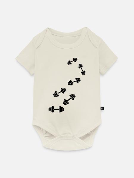 Hantel gewichte icon - Baby Premium Kurzarmbody - Naturweiß
