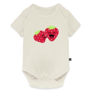 strawberry kiss - Baby Premium short-sleeve bodysuit - off white - Front