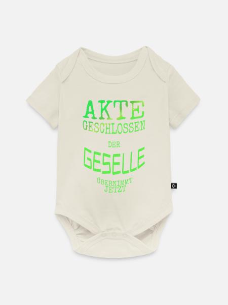 Geselle - Baby Premium Kurzarmbody - Naturweiß