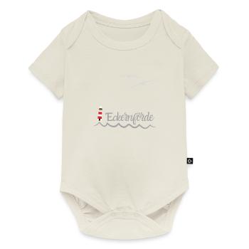 Eckernförde Möwen Wellen Ostsee - Baby Premium Kurzarmbody - Naturweiß - Vorne