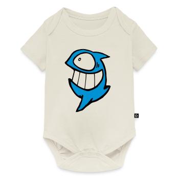 Street Art Figur - Baby Premium Kurzarmbody - Naturweiß - Vorne