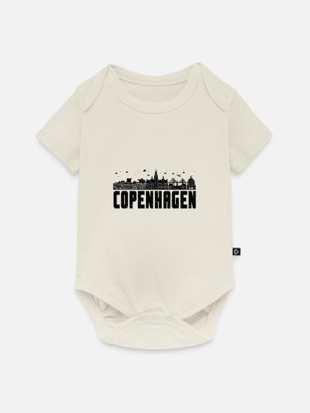 Kopenhagen - Baby Premium Kurzarmbody - Naturweiß