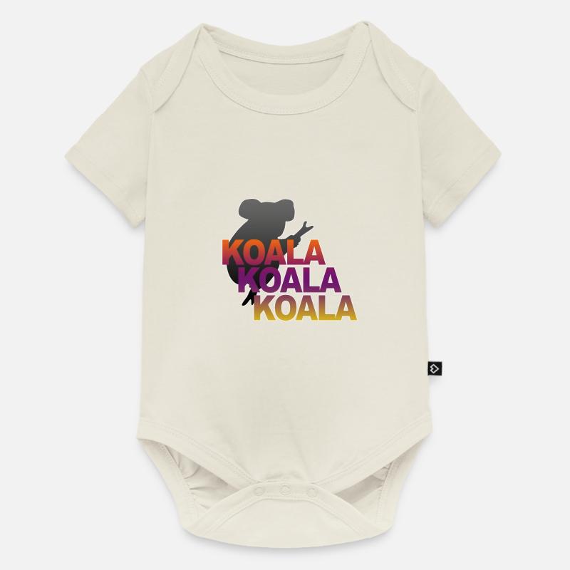 Koala Koala Koala - Body à manches courtes Premium Bébé - blanc cassé