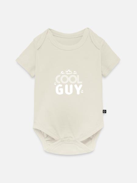 COOL COOL COOL COOL - Baby Premium Kurzarmbody - Naturweiß