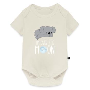 Koala Koala Ours Lune Cadeau Koalafan - Body à manches courtes Premium Bébé - blanc cassé - Devant