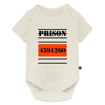 prison - Body à manches courtes Premium Bébé - blanc cassé - Devant