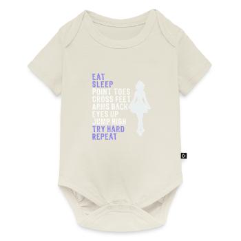 Awesome Girls Irish Dance Gift Eat Sleep Repeat - Baby Premium short-sleeve bodysuit - off white - Front