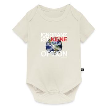 Fridays for Future - Ignoranz ist keine Option - Baby Premium Kurzarmbody - Naturweiß - Vorne