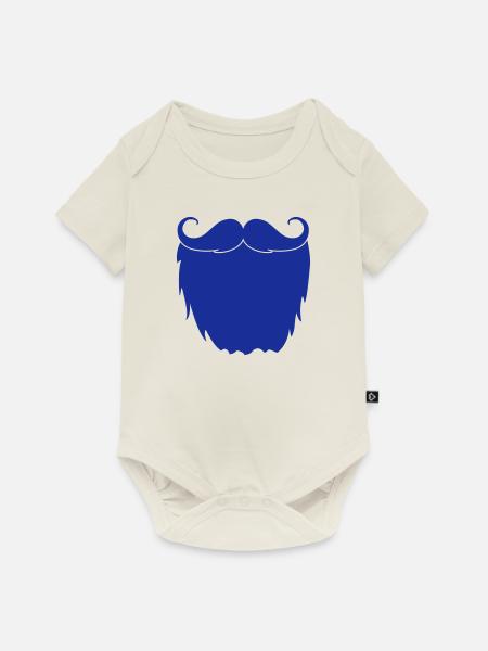 vollbart - Baby Premium Kurzarmbody - Naturweiß