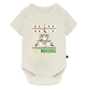 Beagles Feliz Navidog Merry Chritsmas - Baby Premium short-sleeve bodysuit - off white - Front