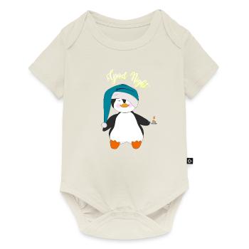 Pingouin bonne nuit - Body à manches courtes Premium Bébé - blanc cassé - Devant