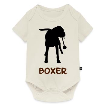 Boxer_2_cb - Baby Premium Kurzarmbody - Naturweiß - Vorne
