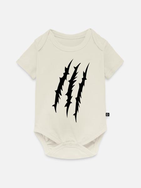 krallen - Baby Premium Kurzarmbody - Naturweiß