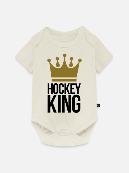 hockey - Baby Premium Kurzarmbody - Naturweiß