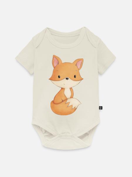 Baby Fuchs - Baby Premium Kurzarmbody - Naturweiß