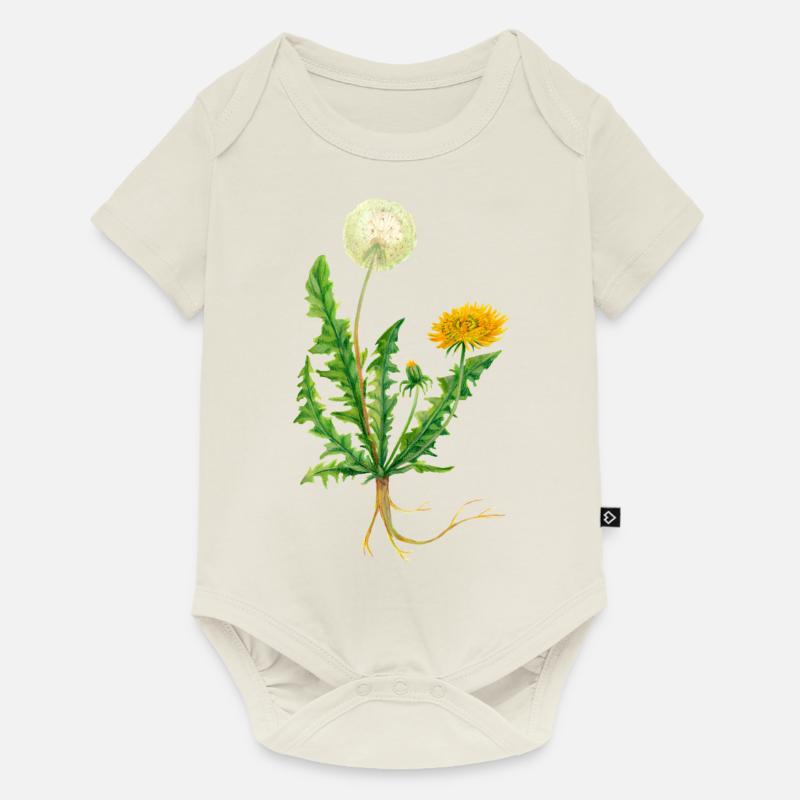 Pissenlit - Body à manches courtes Premium Bébé - blanc cassé
