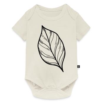 simple wildflower - Baby Premium short-sleeve bodysuit - off white - Front
